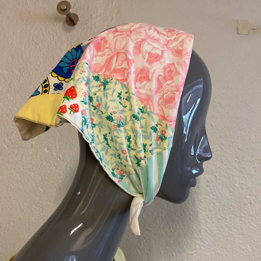 Handmade Patchwork Bandana / Kerchief / Scarf - Picture 2 of 5